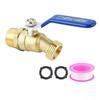 M5TF Garden Hose Adapter 3/4inch GHT Outlet X NPT Inlet Brass Faucet Ball Valves Water Transport Connector Drainage Switches