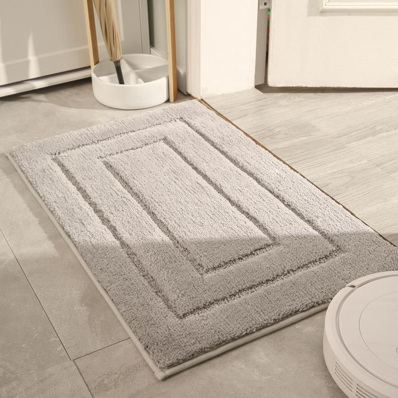 Thickened Bathroom Absorbent Floor Mat, Toilet Door Floor Mat, Toilet Non-Slip Mat, Door Mat, Household Carpet