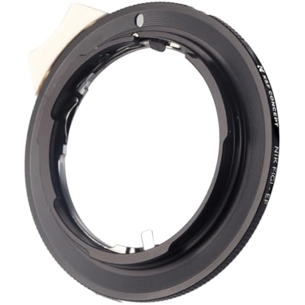 K&F CONCEPT Nikon Compatible F (G Type) Lens Adapter, Canon Compatible, EF Mount Conversion, Niko...