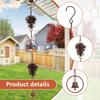 Metal Rain Chain Vintage Gutter Chain with Hooks Pinecone/Umbrella Decorative Rain Gutter Chains Gutter Roof Downspout Tool
