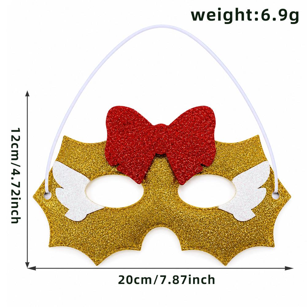 Christmas Party Antlers Mask Half Face Eye Mask Elk Christmas Tree Carnival Party Decoration Accessories for Adults
