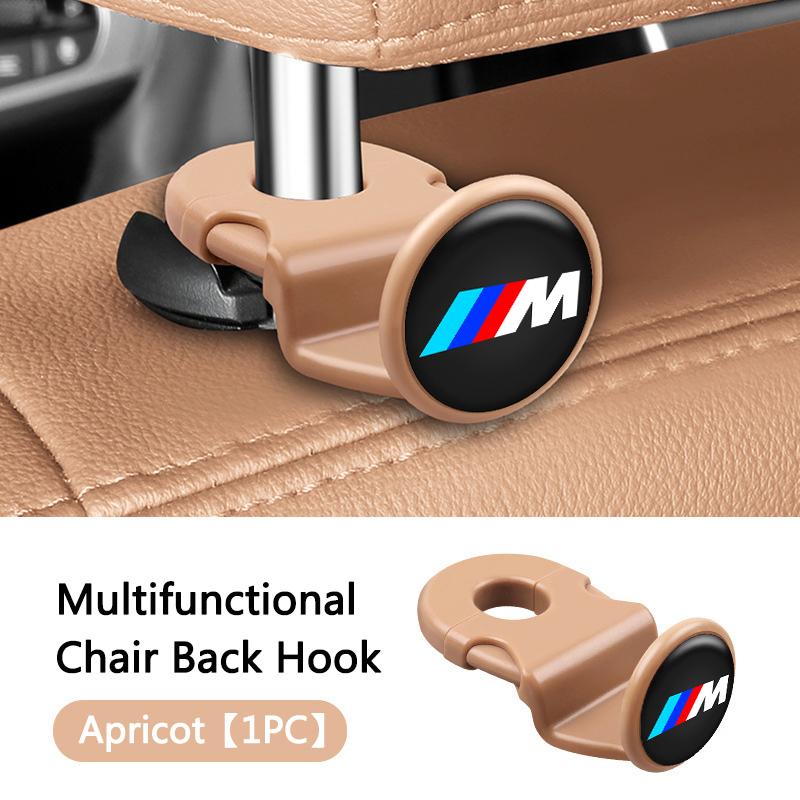 WCHT7 Car Interior Hanging Storage Hook Clips Organizer For BMW M Performance F20 F40 F22 F30 E90 F32 F06 F07 F46 E60 M5 Sticker