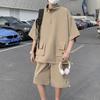 2023 Summer Unisex Stand-Collar Short-Sleeve Casual Shirt Set