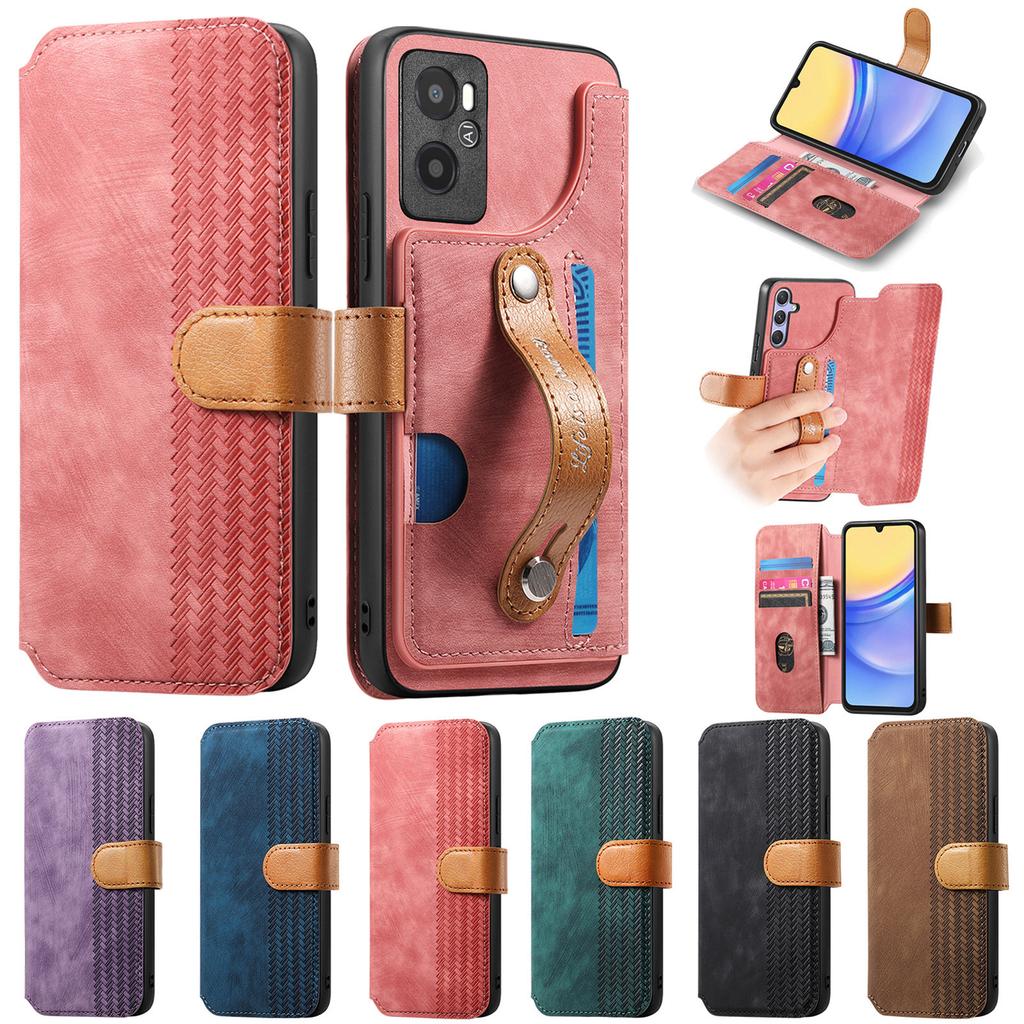 Ultimátní nárazuvzdorné pouzdro peněženka pro sérii Oppo. Realme 6/10/11/C15/C35/Oppo A53/A38/A57/A58/Reno10...| Držák karet + Stojánek + RFID ochrana