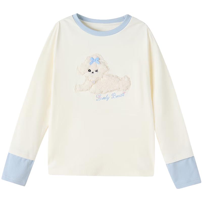 DEESHA Girls Winter Round Neck Long Sleeve T-shirt 150