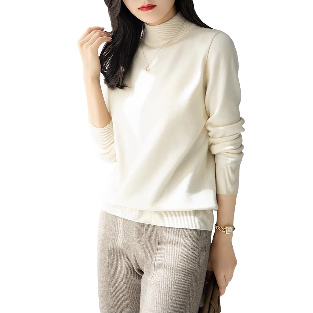 FEISEDY Velvet Sweater for Elegant and Perfect for Soft and Solid Long Simple Knit Available In 4 A8116 Women's Fall/Winter, Stylish, Warm, Commuting,