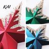 Reusable Christmas Tree Ornaments Glitter Sequins Star Topper, Shiny Sparkly Treetop Topper Ornament, Shatter-Proof Decoration for Xmas Holiday Party