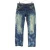ROTER PAPRIKA Baumwolle Tie-Dye Muster Beschädigte Verarbeitung Gerade Jeanshose Herren Gebraucht