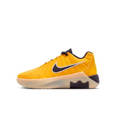 Nike LeBron Witness 9 Amarillo Soft Yellow Cave Purple (GS) 36.5