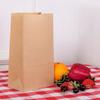 50Pcs Kraft Paper Bags Flat Grease Proof Snacks Cookie Sandwich Food
