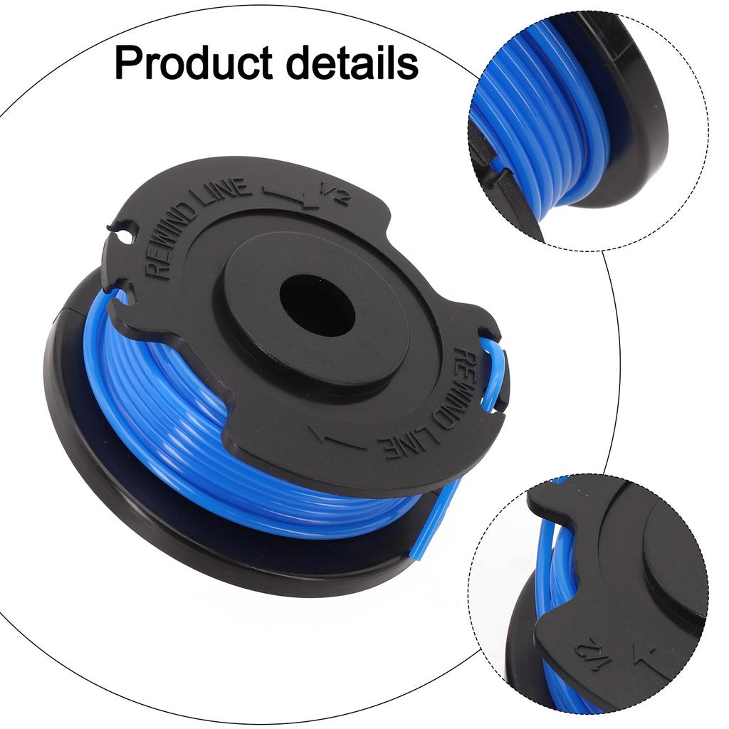 For LAWNMASTER Lawn Mower Spool Gardening Supplies 1.5mm Trimmer Line 2pc 6 Metres CLGT2410 CLGT2412 CLGT2425S-01