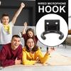 Imtrub Microphone Holder, Wall Mount Hook | Small Black Wall Hanger for Wired Microphones, Microphone Stand Cable Holder, Microphone Accessory, Wall C