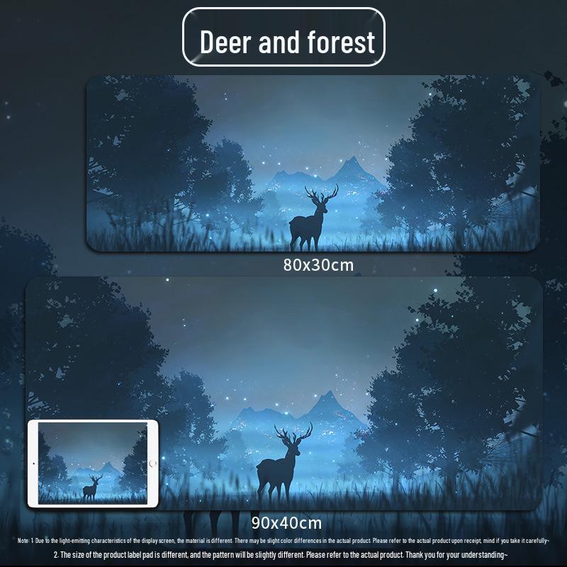 Custom Extra Large Gaming Mouse Pad - Moving Night Sky Design for Esports