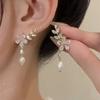 Fashion light luxury high-end stud earrings small fresh flower series earrings sweet and exquisite niche versatile daily earrings