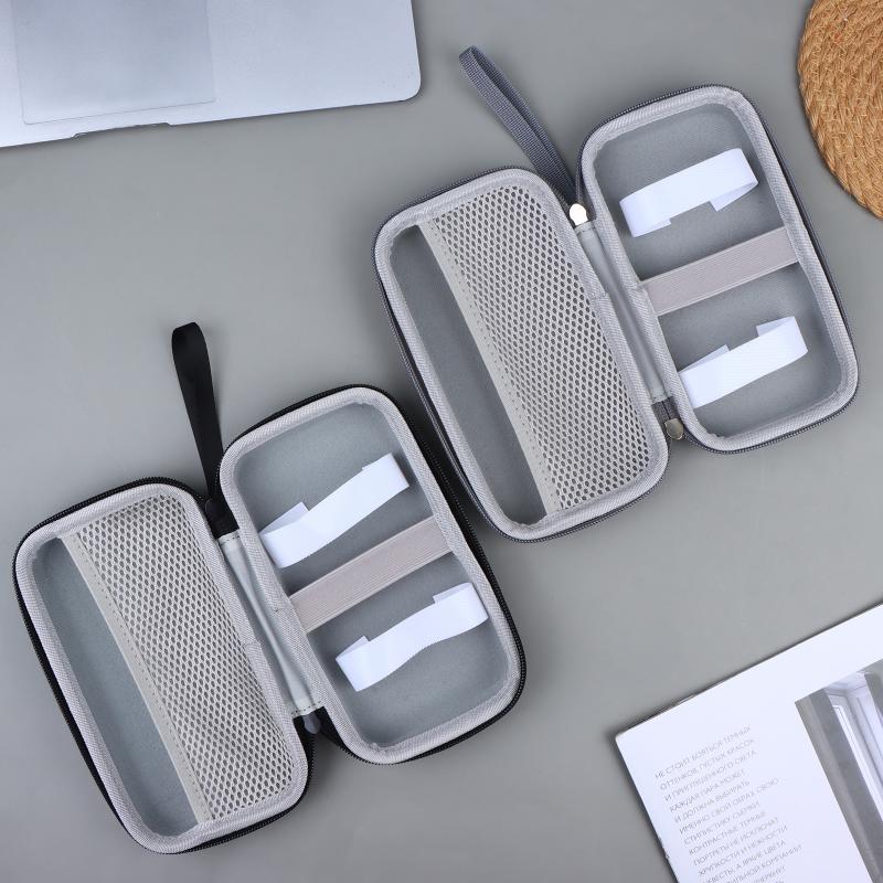 1 Pcs Blood Glucose Meter Storage Bag Diabetes Testing Kit Case With Zipper For Office Travel Health Monitoring Organizer