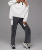 Autumn 2025 Women's European & American Solid Color Zipper Loose Sweatshirt