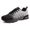 2 Outdoor Men's Shoes All Black Sneakers Mesh Running Men's Shoes Large Size