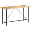 VidaXL Bar Table 180x70x107 Cm Raw Mango Wood