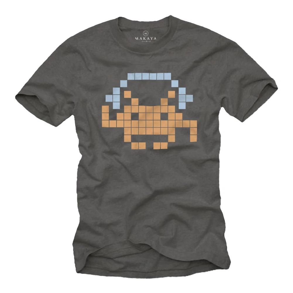 Sound Space Invaders Men s Nerd T-Shirt with Headphones - Men s Dj Music Shirt- L