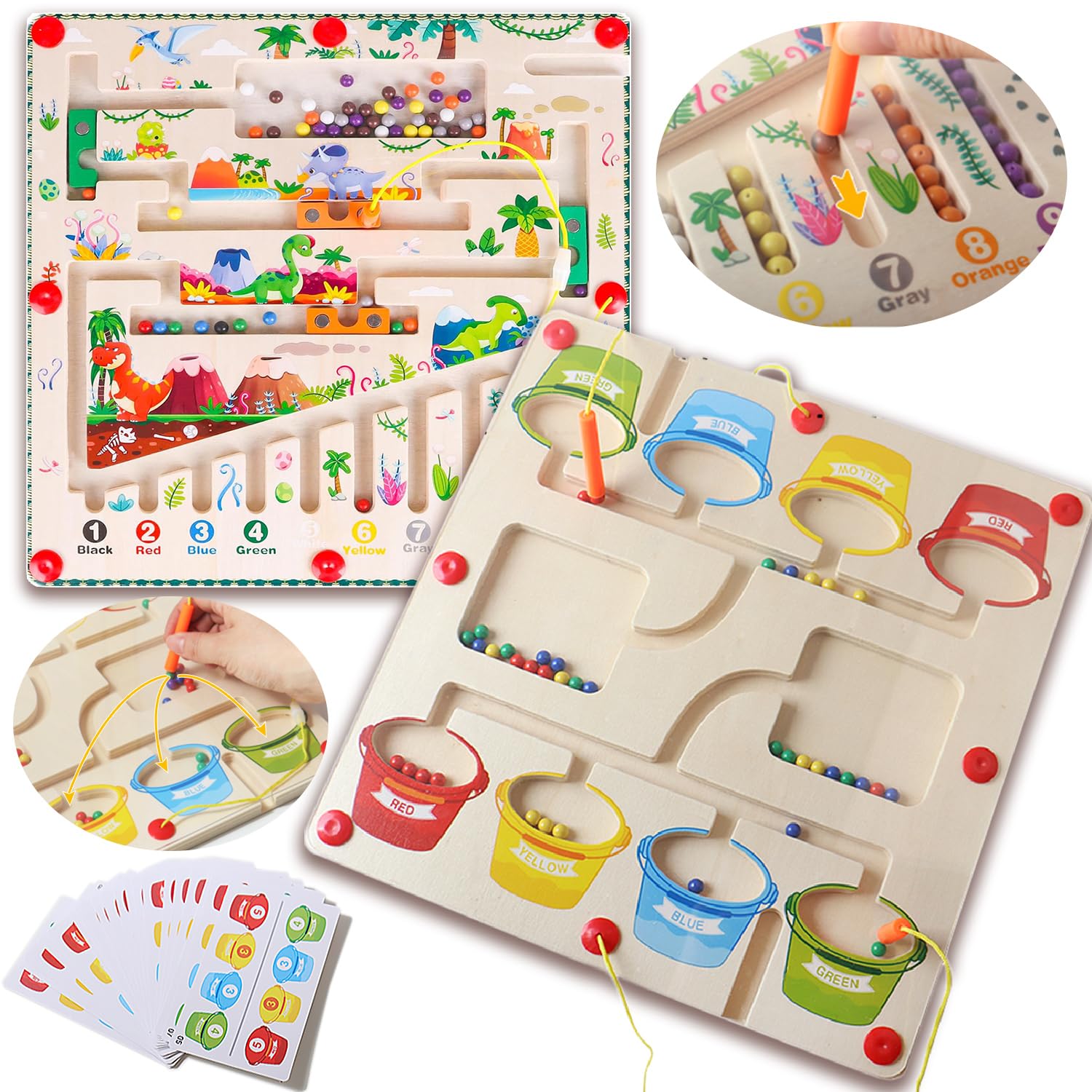 

Jecimo Montessori Toys for Kids, Early Development, Fingertip Training, Educational Toys for Boys and Girls, Birthday Gift, Preschool Preparation,