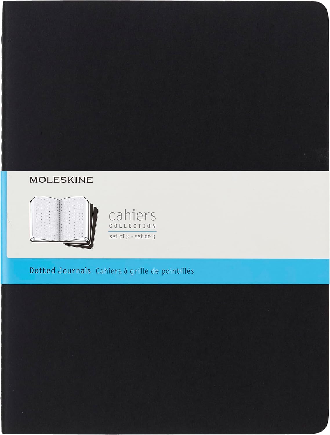 

Moleskine Cahier Black x Journal, XL, Dotted, (7.5 9.75) чёрный