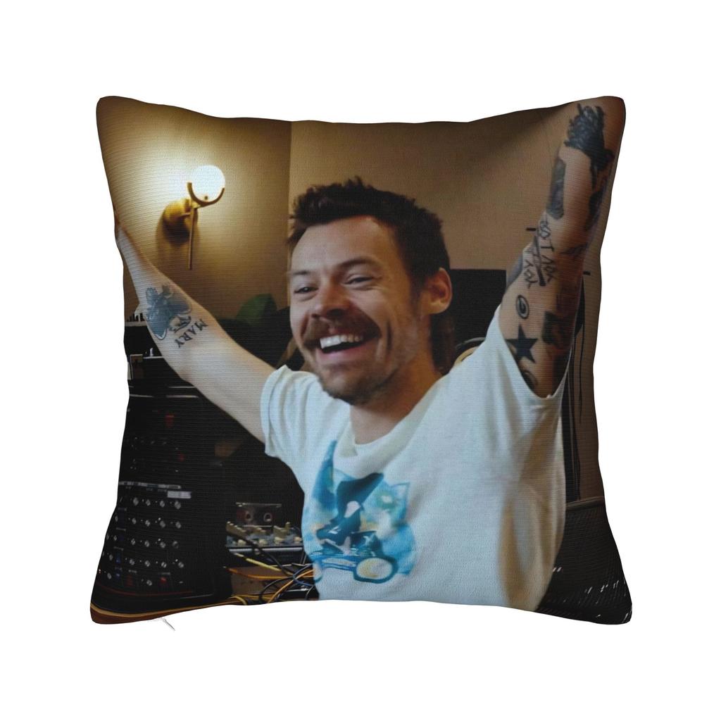 Kiss All The Time Disco Pillowcase Polyester Cushion Cover Gift Harrys Music Styles Pillow Case Cover Home Zippered cm