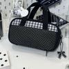 Handheld Pencil Case Plaid Polka Dot Stationery Bag Aesthetic Stationery Organizer  Students