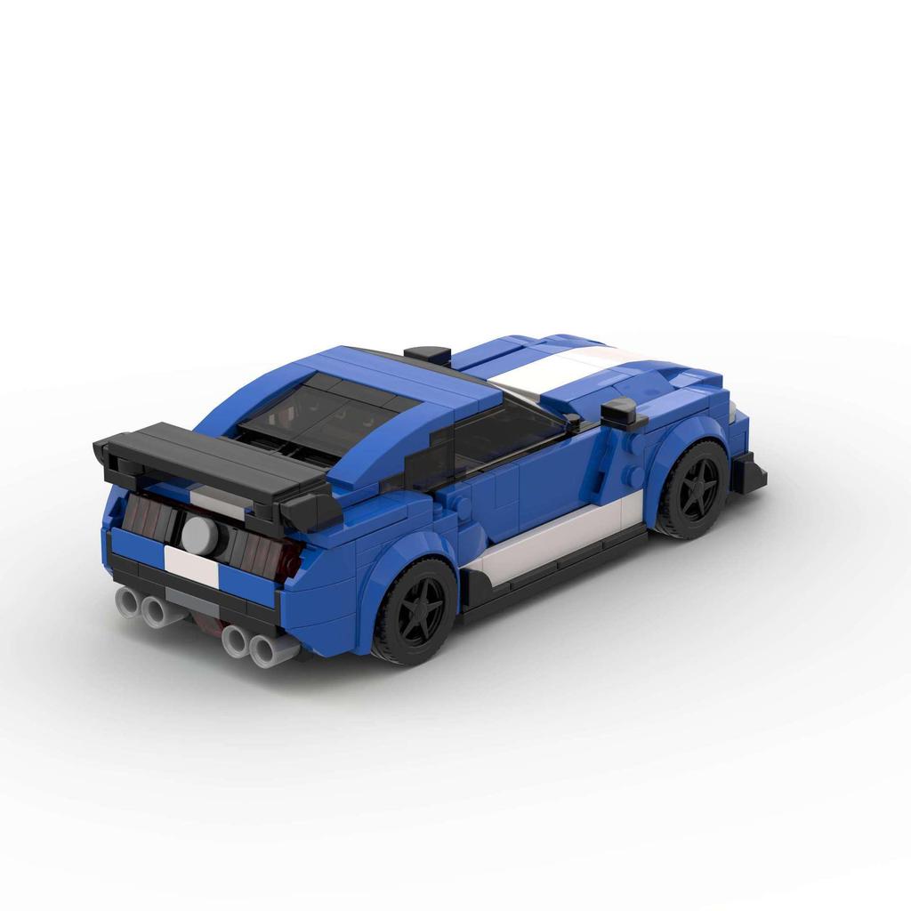 Cross-Border Block Compatible Ford Mustang GT Race Car Toy for Kids