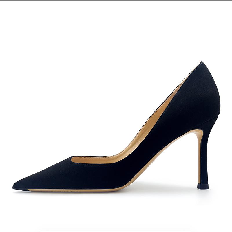 Leder Spitzschuh Stiletto High Heels 2025