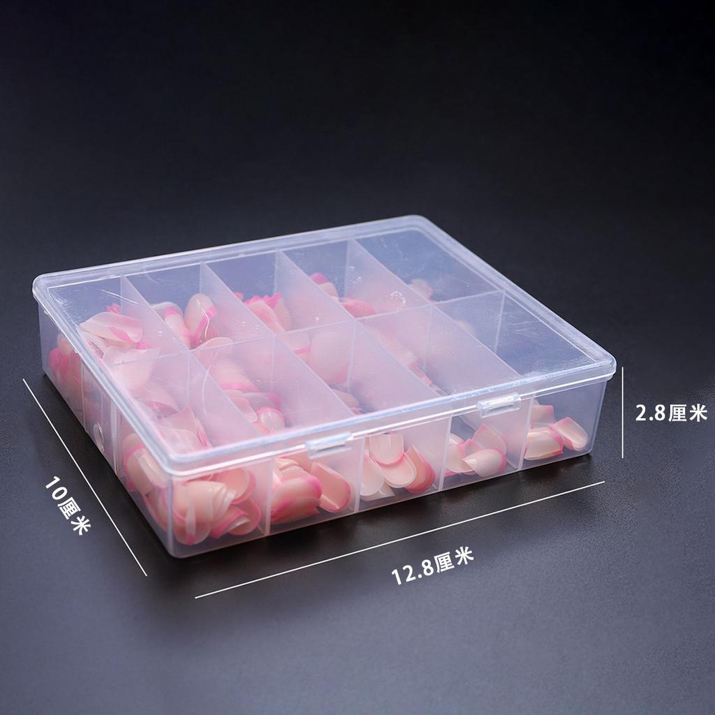120-Piece Short Colored French False Nails - Removable Nail Art Set