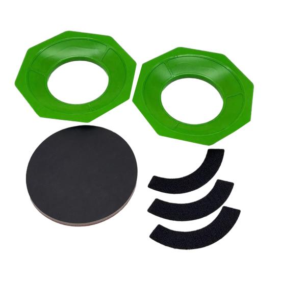 

2Pcs Bowling Ball Stand with Sponge Universal Sanding Pad Holder Precision Surface Maintenance Tool Bowling Cleaning Polishing Display Base зелений