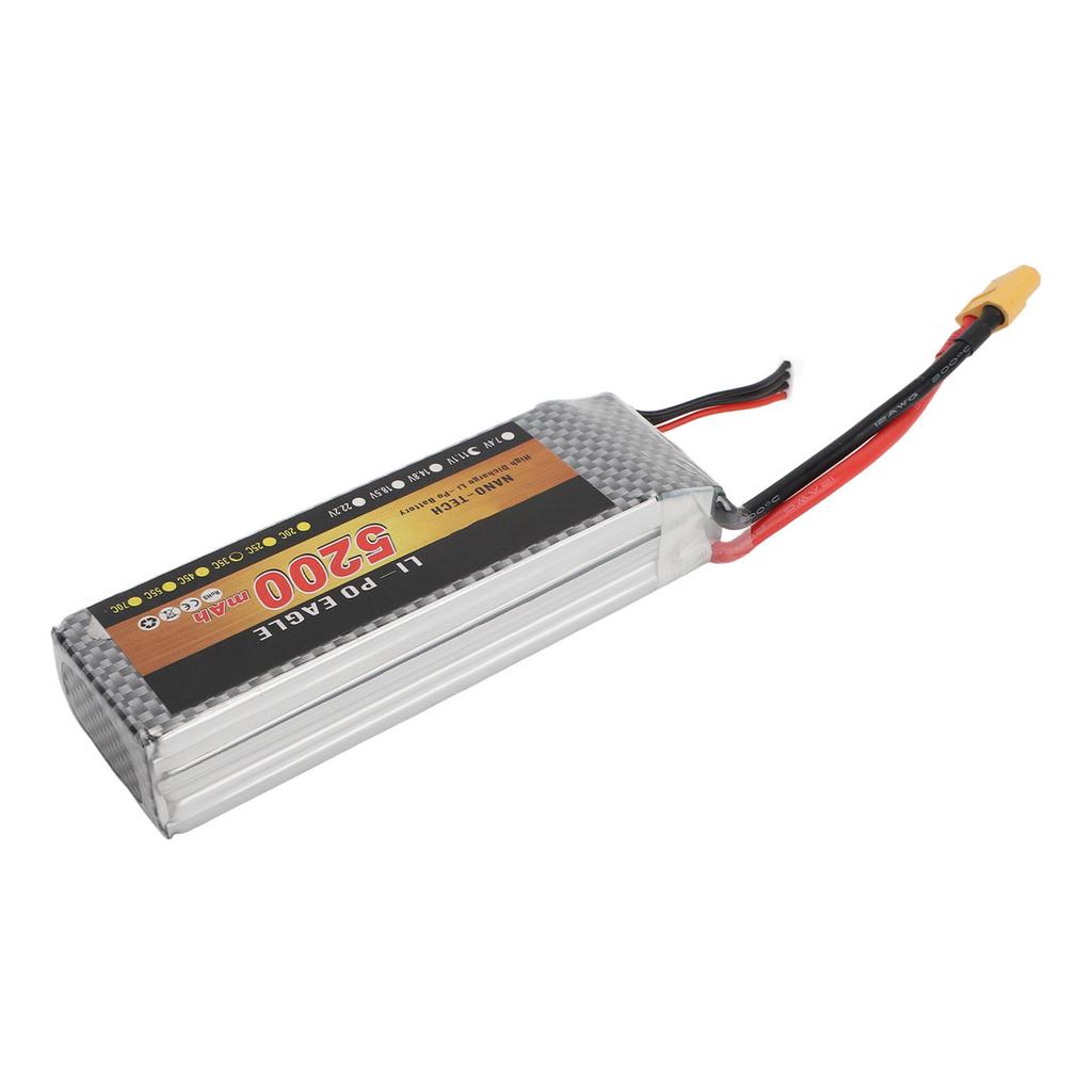 5200mAh Lithium Battery 35C 11.1V XT60 Li Polymer RC Car Battery for Remote Control Car Truck Vehicl