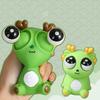 Herausspringender Augen Drache Quetschspielzeug Angst Stressabbau Sitzender Cartoon Drache Knet-Sensorisches Spielzeug Weicher Stressball Tierisches Fidget Spielzeug