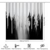 Modern Black White Shower Curtain With Abstract Art Design For Bathroom Decor Various Sizes Available