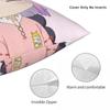 Anime Miss Kobayashis Dragon Maid Square Pillowcase Cushion Cover Pillow Case Throw Pillow Cover for Home Bedroom Car