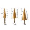 Professional Metal Drill Bit Set with High Speed Steel Coating 3 Sizes Step Twist Bits for Woodworking and Accuracy Drilling