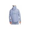 Nike Solid Color Hooded Zip-Up Casual Long Sleeve Jacket Men Jackets Light-Blue FB7532-493