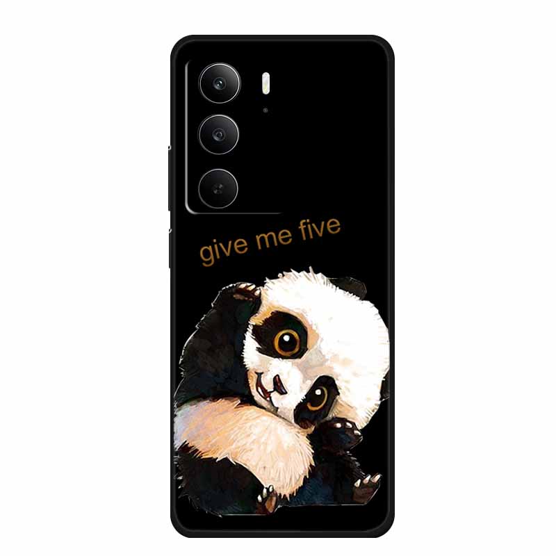 For Realme Narzo 80 Lite 5G Case Narzo80 Lite Coque Cartoon Cat TPU Black Silicone Soft Phone Case For Realme Narzo 80Lite Funda