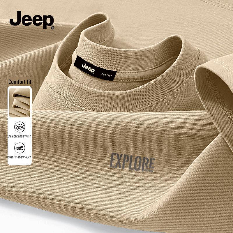 

JEEP Men s Breathable Cotton Short-Sleeve T-Shirt 4XL