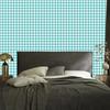 Wallpaper Fabric Pattern Celadon, Turquoise, White and Mint 50x1000