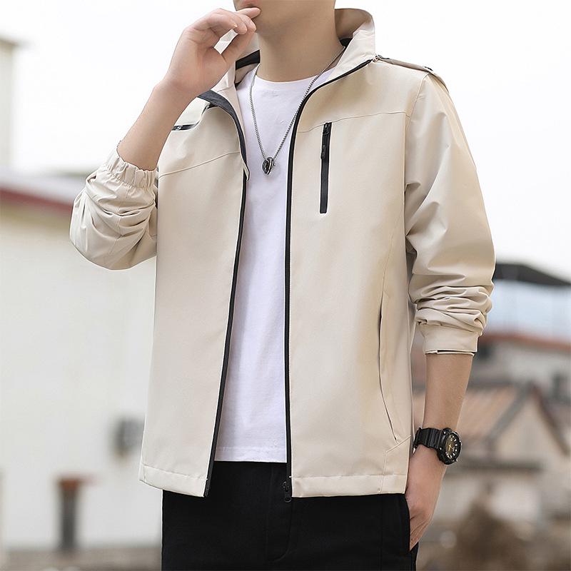 Men's Plus Size Quilted Windbreaker Hooded Jacket - 2026 Autumn/Winter Velvet Thickened Outdoor Style.