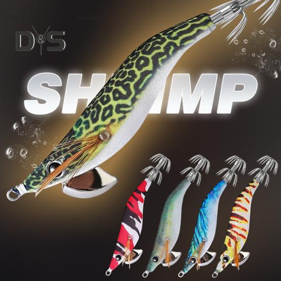 9 cm/7 g im Dunkeln leuchtender Garnelenköder mit Tintenfischhaken, realistischer bionischer Kunstköder, Salzwasser-Süßwasser-Barsch, Zander, Forelle, Angelzubehör