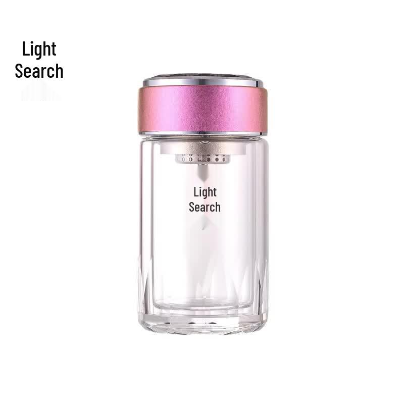 Pure Titanium Double-Layer Tea Separation Glass Cup