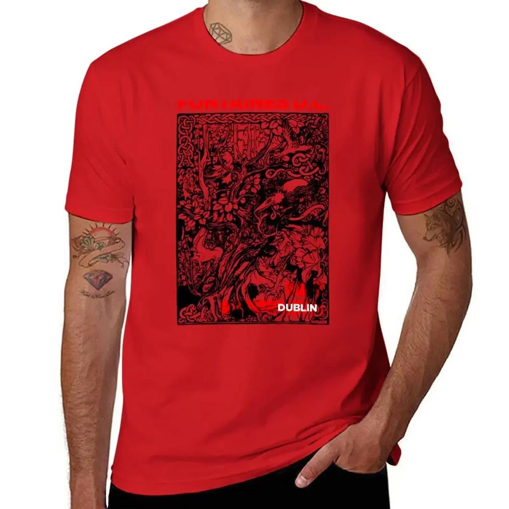 Fontaines DC ? DUBLIN T-Shirt Plain Cute Tops Mens T Shirts Pack