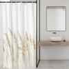 Golden Pampas Grass Shower Curtain White Background Natural Design Waterproof Bath Curtain Boho Bathroom Decor Home Accessory