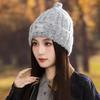 Autumn and Winter Hats, Women's Cloth Knitted Wool Hats, Windproof and Warm Cold Hats, Fashionable and Versatile Face-showing Small Pullover Hats