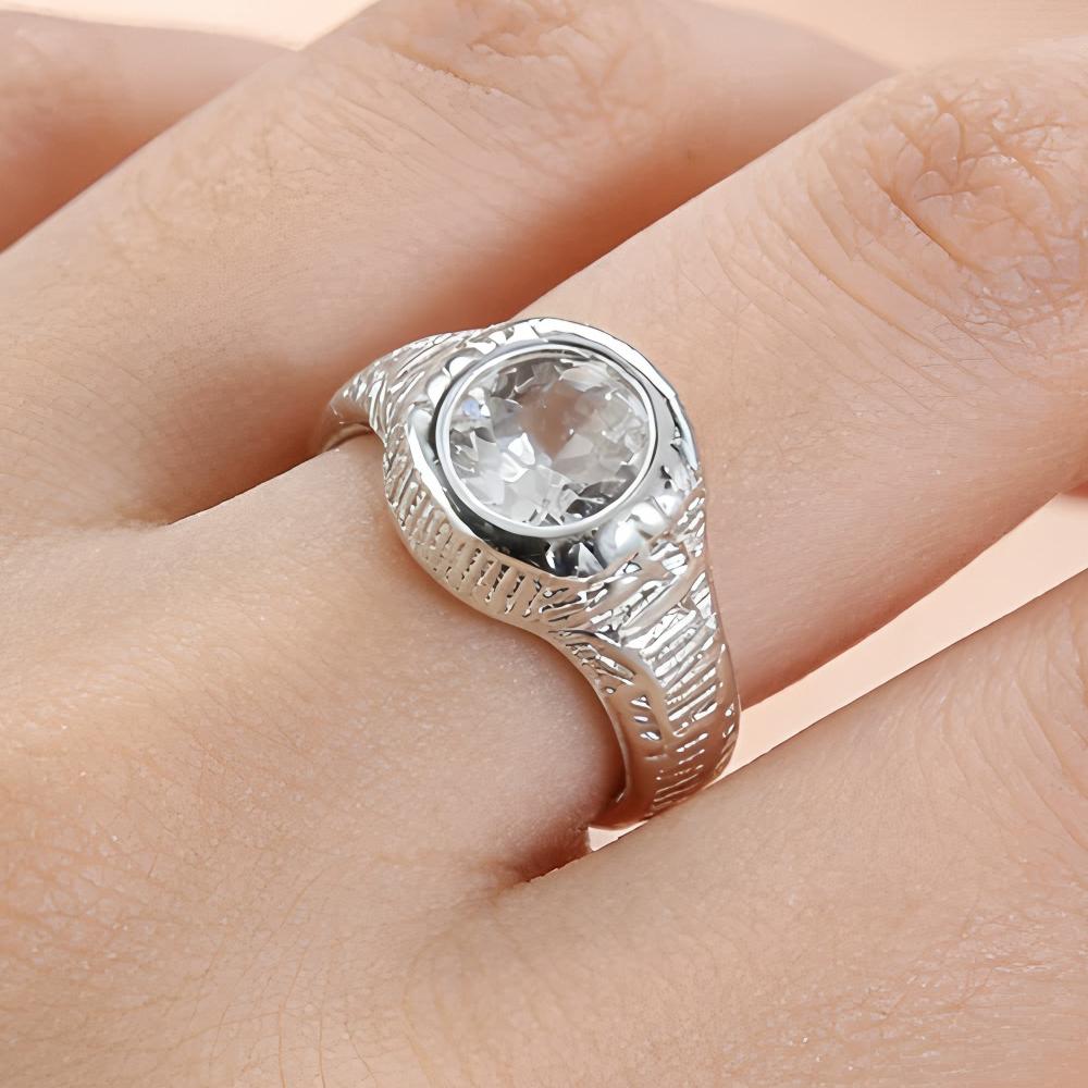 PANJBJ 925 Sterling Silver Four-pointed Star Shining Zircon Ring High-end Personalized Opening Adjustable Jewelry