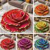 3D Floral Floor Rug Realistic Flower Pattern Floor Mat Non-Slip Absorbent Bathroom Rug for Living Room Bedroom Entrance Kitchen