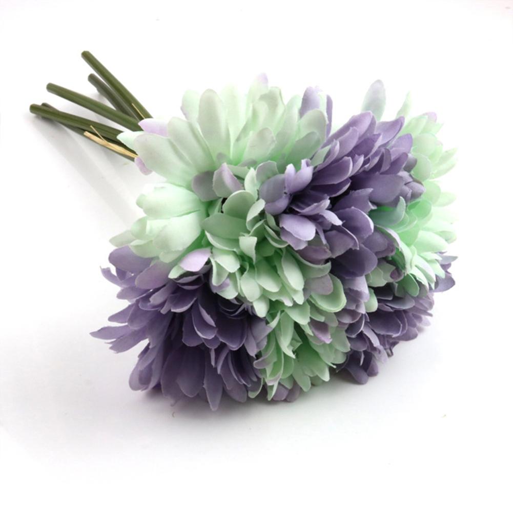 6pcs/bundle Artificial Flowers Diy Gerbera Simulation Bouquet Home Wedding Decor Accessories