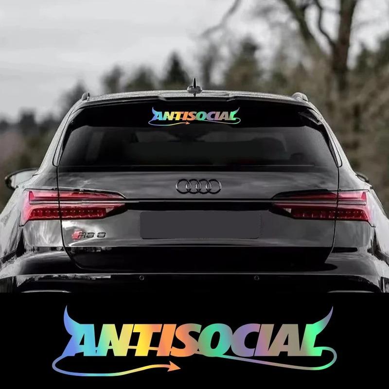 Cartoon Antisocial Auto Stickers On The Car Car Body Doorhandle Sticker Door Handle Decal